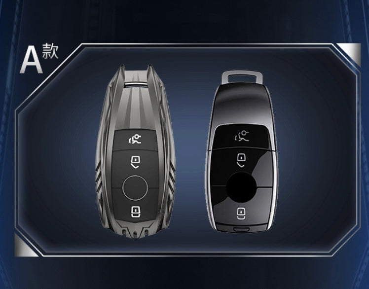 Mercedes C New Key Armour Metal Alloy Keycase with Holder & Rope Chain