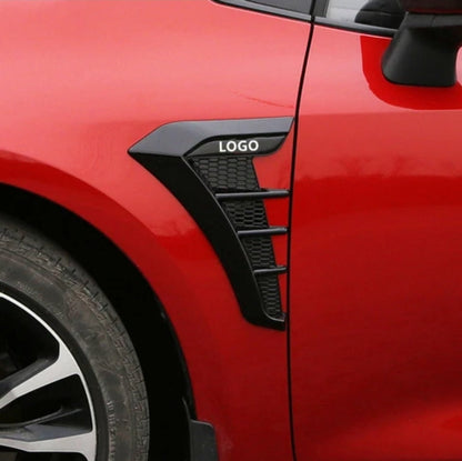 Carbon Fibre Heavy Car Fender Guard (2 pcs) 25x17 cm Black