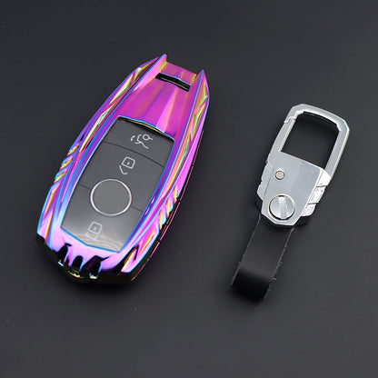 Mercedes C New Key Armour Metal Alloy Keycase with Holder & Rope Chain