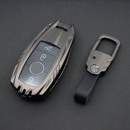 Mercedes C New Key Armour Metal Alloy Keycase with Holder & Rope Chain
