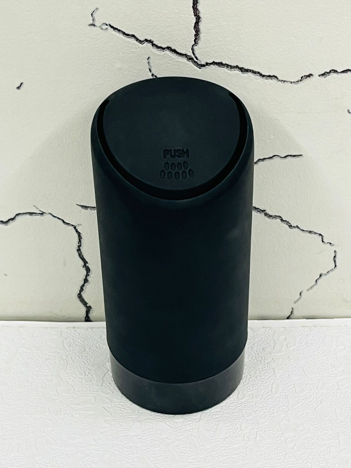 Cup Holder Round Dustbin Car Black