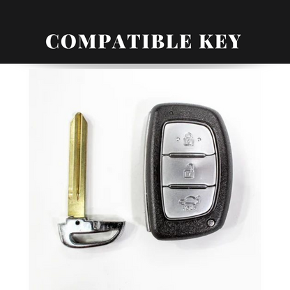 Hyundai Creta/i20/Aura/i10/Venue 3 Button Key Exclusive Gen Z Metal Alloy Keycase