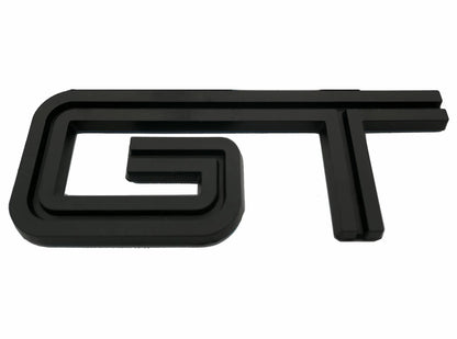 3D GT v2.0 Metal Sticker Decal Black (11x3.5 cm)