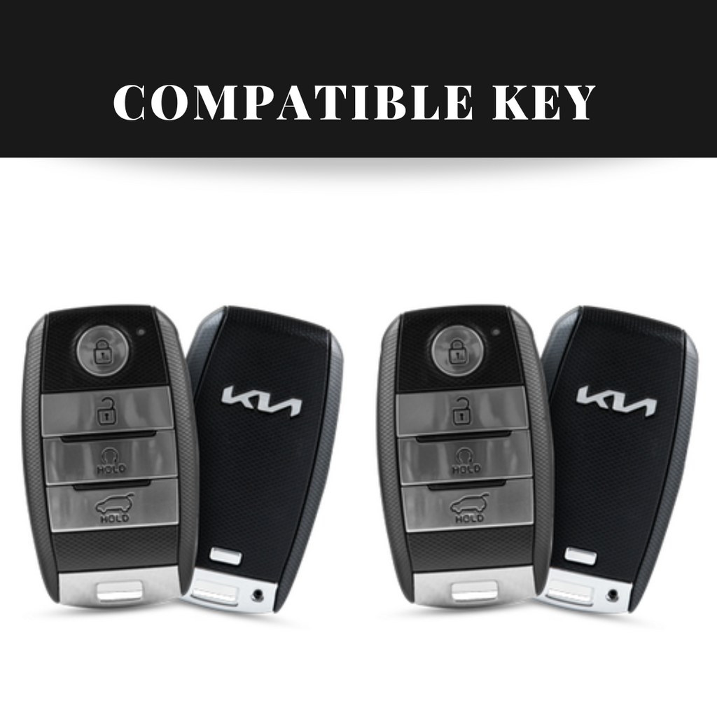 Kia Seltos/Sonet/Carens 4 Button Keyless Push Button Key Premium Batman Metal Alloy Keycase with Holder & Rope Chain