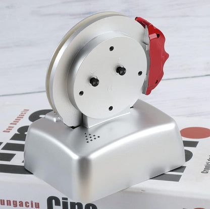 Non Ticking Disc Shape Metal Alarm Clock