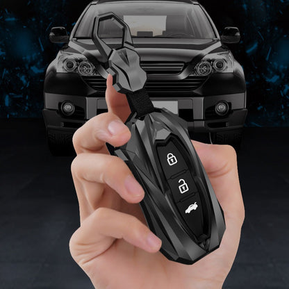 Suzuki 3 Button Key (Ciaz, S-Cross, Vitara) Premium Batman Metal Alloy Keycase with Holder & Rope Chain