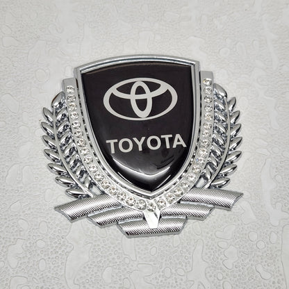3D Owners Club v3.0 Car Metal Emblem Badge Sticker Decal (Silver) 8.3 x 8 cm