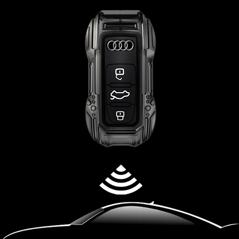 Audi Old Key Premium Batman Metal Alloy Keycase with Holder & Rope Chain