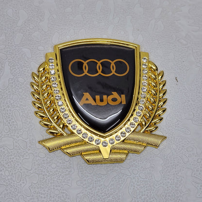 3D Owners Club v3.0 Car Metal Emblem Badge Sticker Decal (Gold)