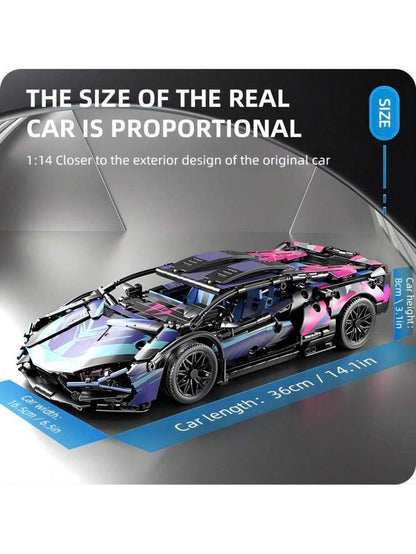 Lamborghini Technology Version Building Blocks Car 1280 Pcs