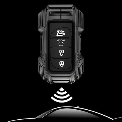 Hyundai Alcazar/i20/Venue/Creta (4 Button Key) Premium Batman Metal Alloy Keycase with Holder & Rope Chain