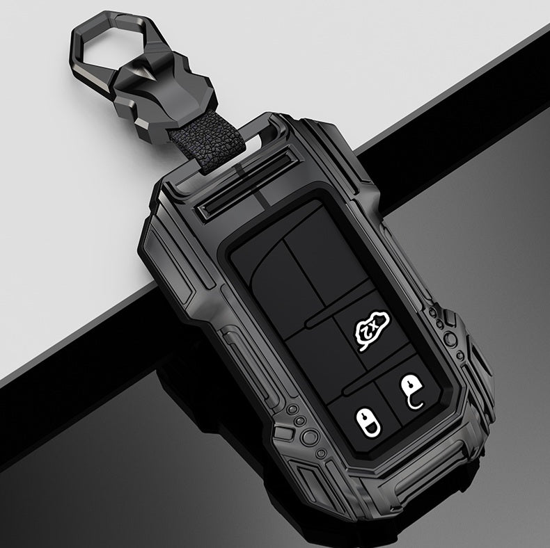 Jeep Compass/Cherokee/Meridian Premium Batman Metal Alloy Keycase with Holder & Rope Chain