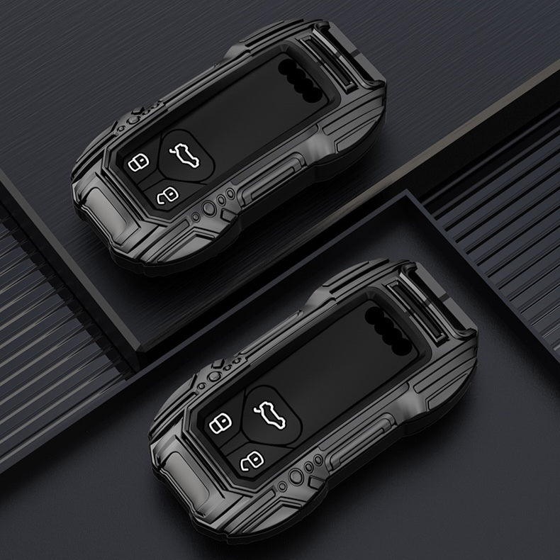 Audi Remote Key Premium Batman Metal Alloy Keycase with Holder & Rope Chain