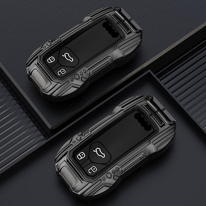 Audi Remote Key Premium Batman Metal Alloy Keycase with Holder & Rope Chain