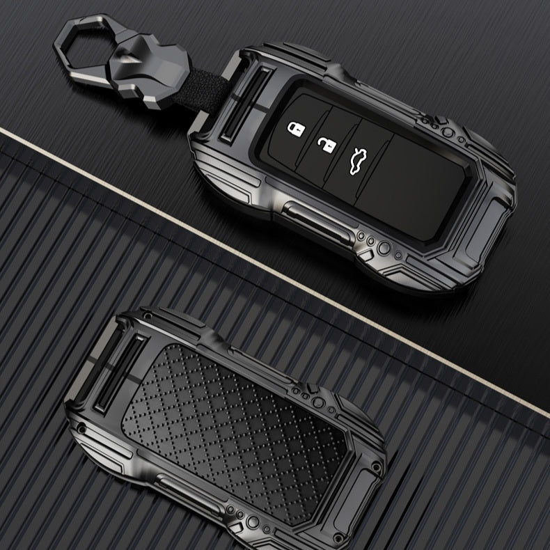 Fortuner / Hycross Keyless (3 Button Key) Premium Batman Metal Alloy Keycase with Holder & Rope Chain