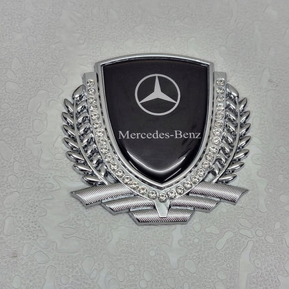 3D Owners Club v3.0 Car Metal Emblem Badge Sticker Decal (Silver) 8.3 x 8 cm