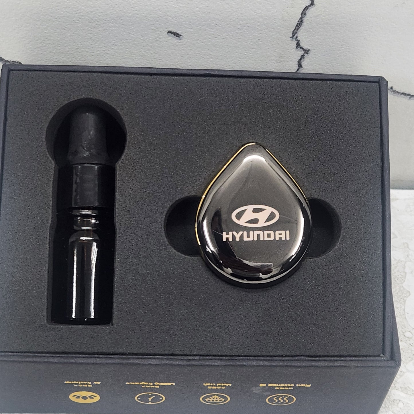Car Water Drop Air Vent Perfume Replacement Car Liquid Fragrance Alloy Air Purifier