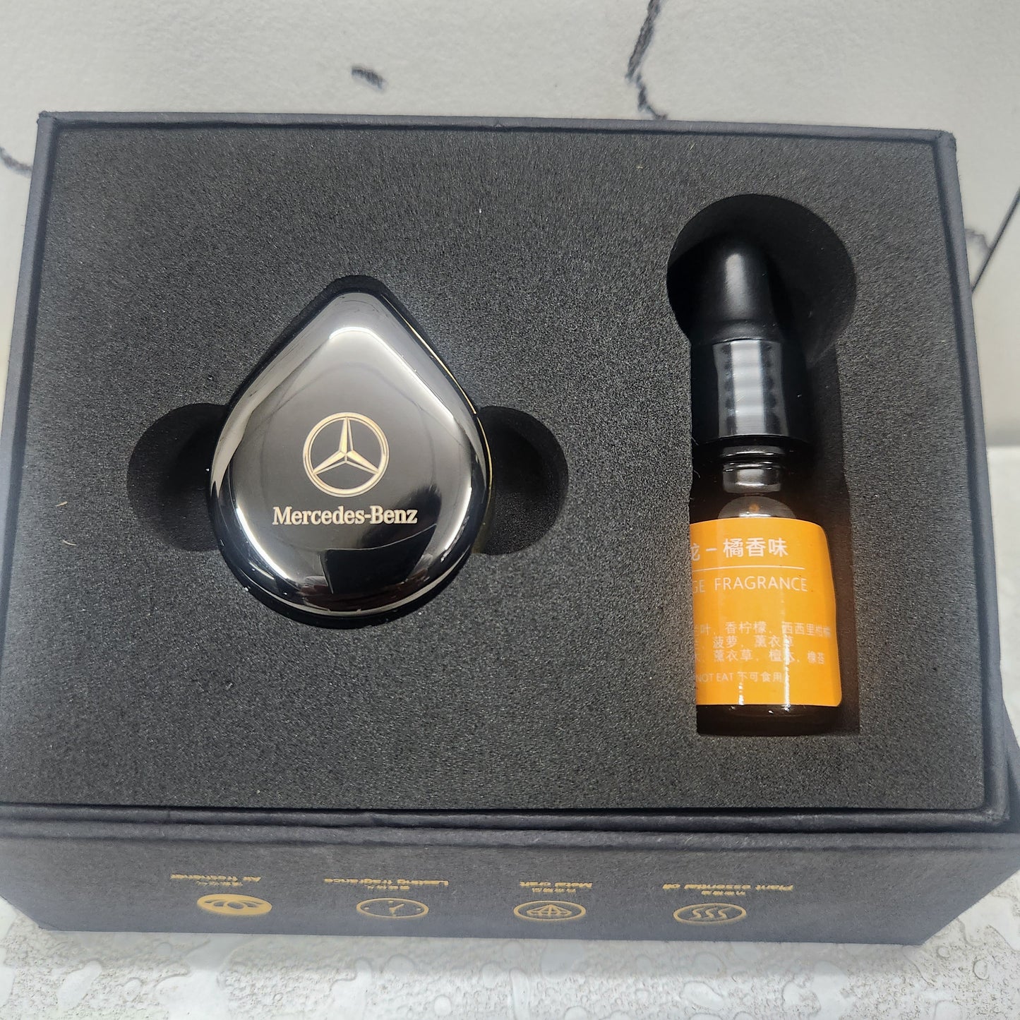 Car Water Drop Air Vent Perfume Replacement Car Liquid Fragrance Alloy Air Purifier