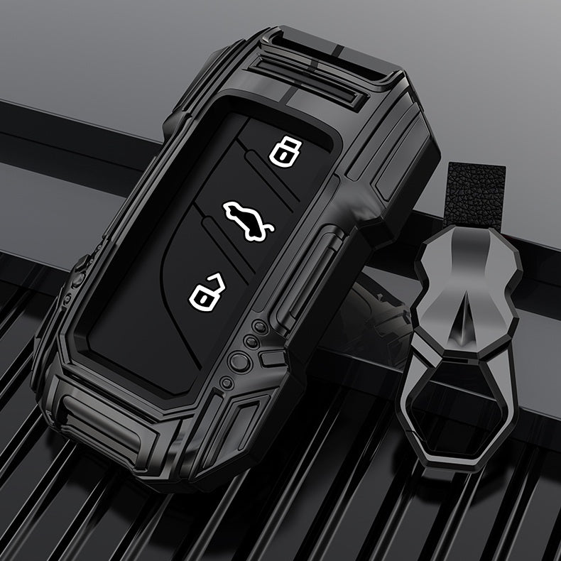 MG Astor / ZS EV Premium Batman Metal Alloy Keycase with Holder & Rope Chain