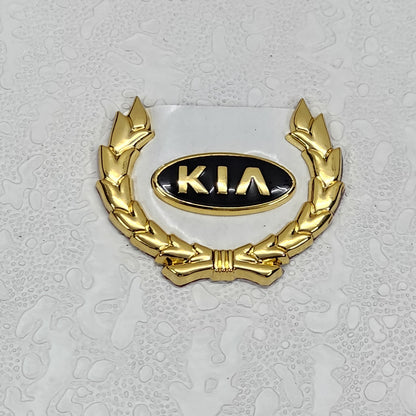 3D Owners Club v5.0 Car Metal Emblem Badge Sticker Decal (Gold)