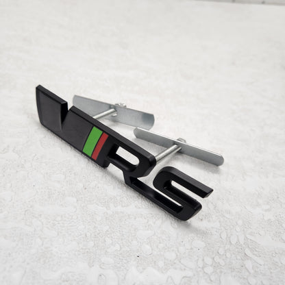 VRS Black Grille Metal Emblem (12 x 2.5 cm)