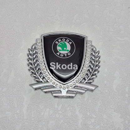 3D Owners Club v3.0 Car Metal Emblem Badge Sticker Decal (Silver) 8.3 x 8 cm