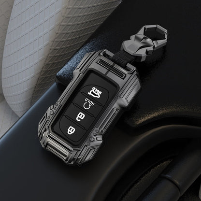 Hyundai Alcazar/i20/Venue/Creta (4 Button Key) Premium Batman Metal Alloy Keycase with Holder & Rope Chain