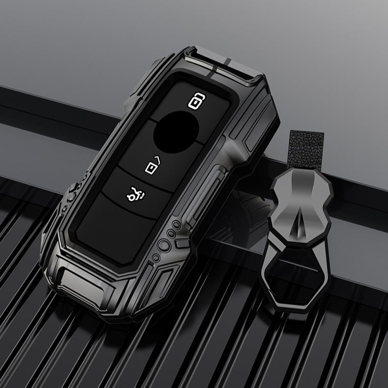 Mercedes C New Key Premium Batman Metal Alloy Keycase with Holder & Rope Chain