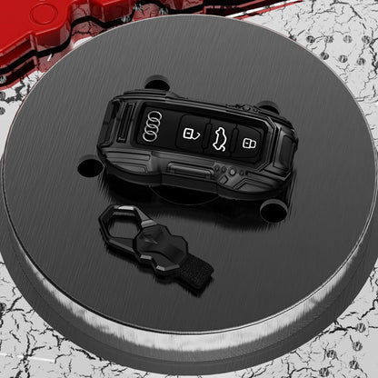 Audi Old Key Premium Batman Metal Alloy Keycase with Holder & Rope Chain