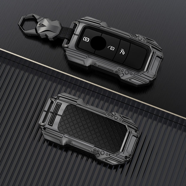 Mercedes C New Key Premium Batman Metal Alloy Keycase with Holder & Rope Chain