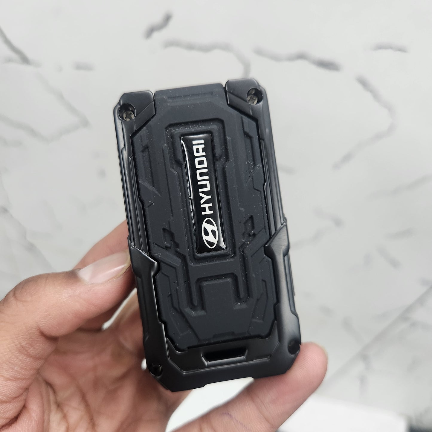 Hyundai Creta/i20/Aura/i10/Venue 3 Button Key Exclusive Gen Z Metal Alloy Keycase