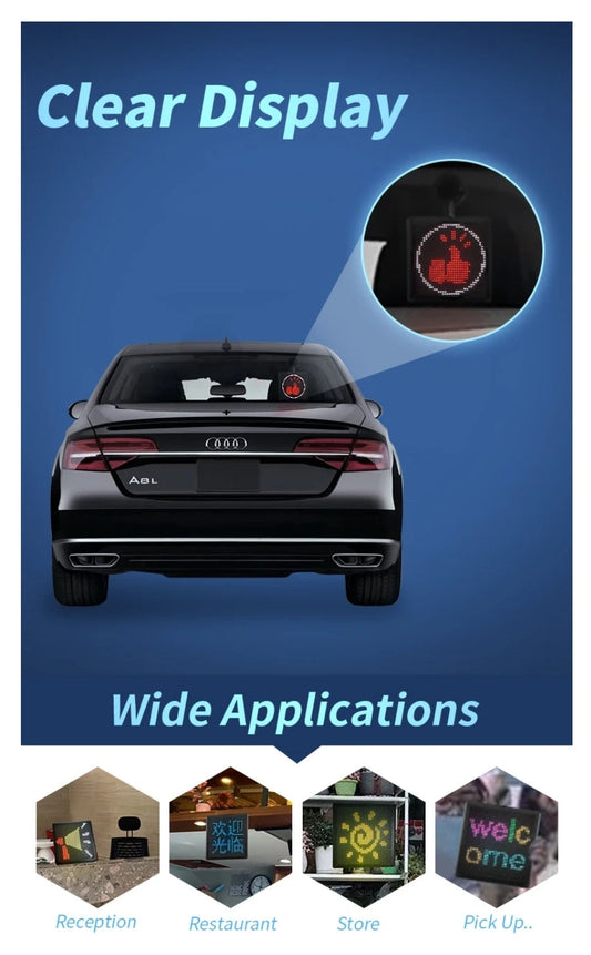 Car Portable Screen App Control LED Panel