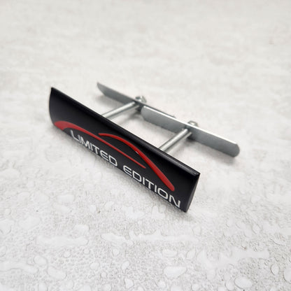 Limited Edition Black Grille Metal Emblem (9.1 x 2.4 cm)