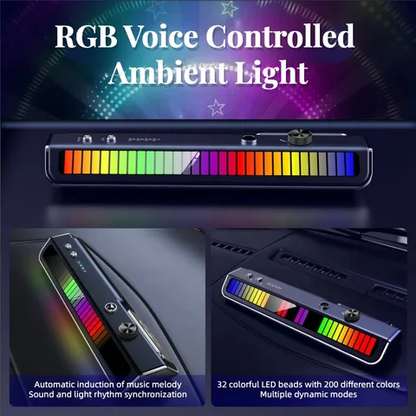 Car Ambient Light, 2in1 Interior Car LED Light with Aroma and Sound Active Function,Parking Plate