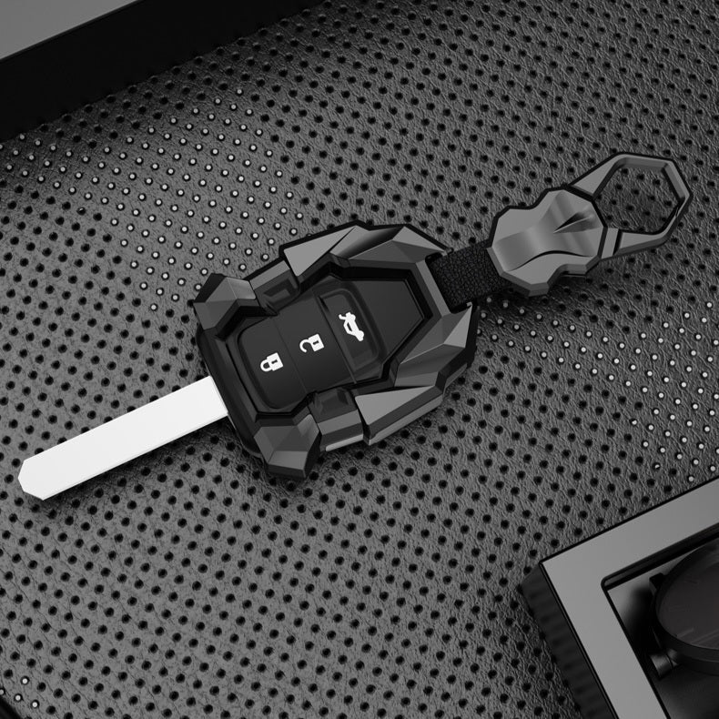 Honda 3 Button Old Key Premium Batman Metal Alloy Keycase with Holder & Rope Chain