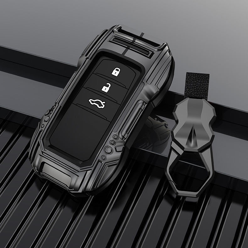 Fortuner / Hycross Keyless (3 Button Key) Premium Batman Metal Alloy Keycase with Holder & Rope Chain