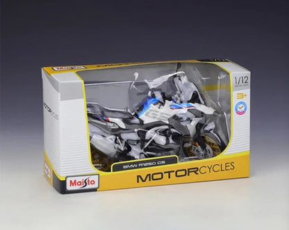 BMW R1250 GS 1:12 Licensed Maisto Diecast Alloy Model Bike