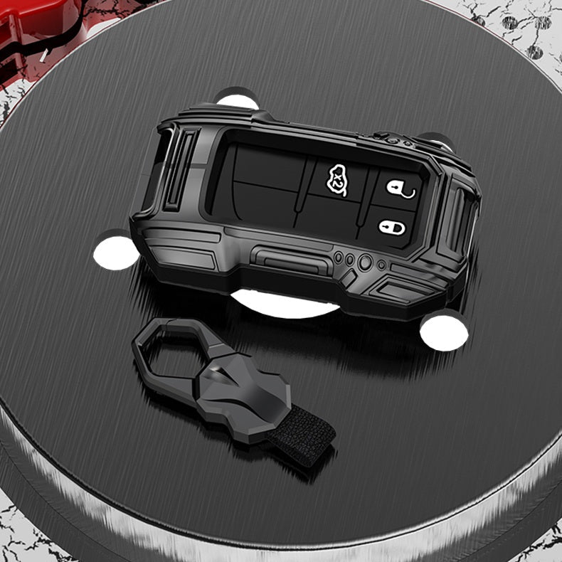 Jeep Compass/Cherokee/Meridian Premium Batman Metal Alloy Keycase with Holder & Rope Chain