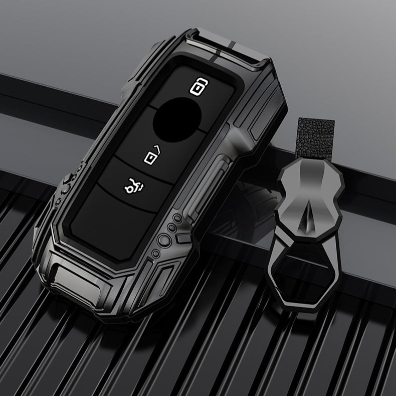Mercedes C New Key Premium Batman Metal Alloy Keycase with Holder & Rope Chain