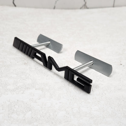 AMG Black Grille Metal Emblem (15.5 x 1.5 cm)