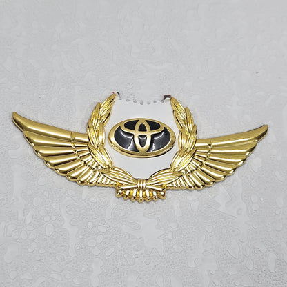 3D Owners Club v6.0 Car Metal Emblem Badge Sticker Decal (Gold)