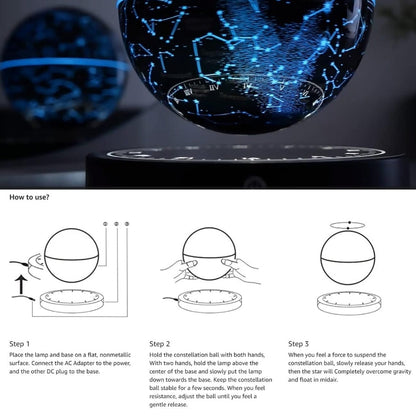 Magnetic Levitating Galaxy Light Floating Lamp