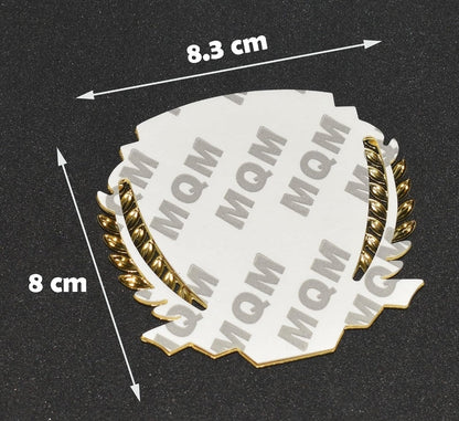 3D Owners Club v3.0 Car Metal Emblem Badge Sticker Decal (Silver) 8.3 x 8 cm