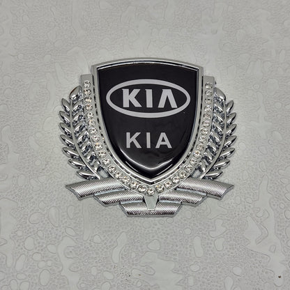 3D Owners Club v3.0 Car Metal Emblem Badge Sticker Decal (Silver) 8.3 x 8 cm
