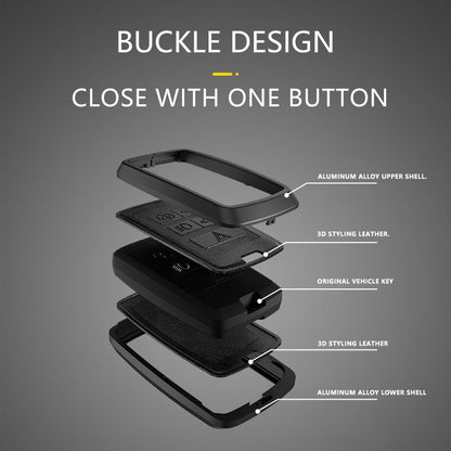 Land Rover 1.0 Key Exclusive Aluminium Alloy Leather 2.0 Keycase with Holder & Rope Chain