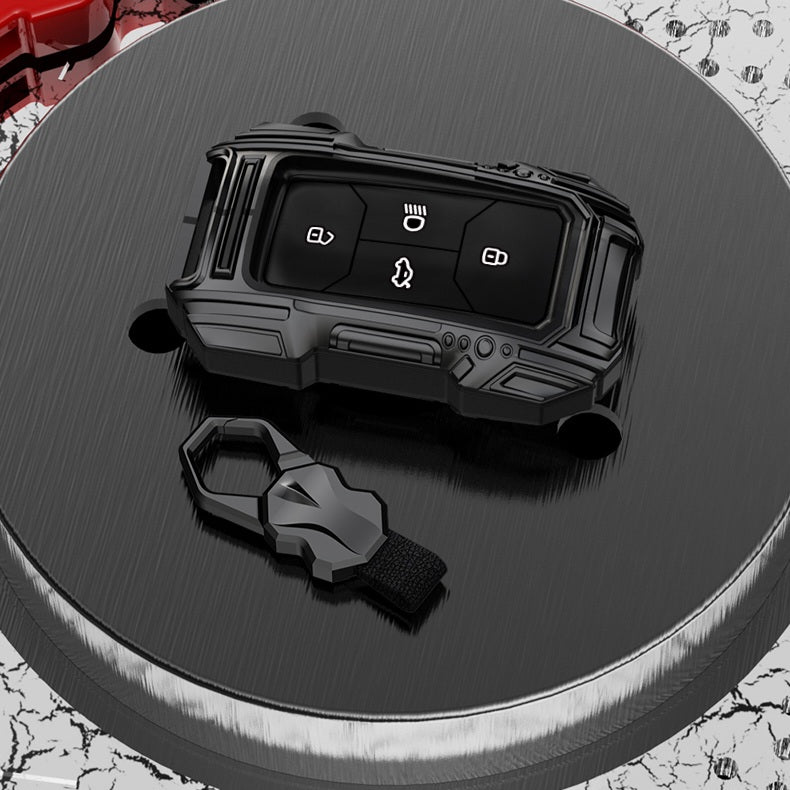 Tata Harrier/Safari/Nexon New Key Premium Batman Metal Alloy Keycase with Holder & Rope Chain