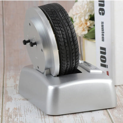 Non Ticking Tyre Shape Metal Alarm Clock