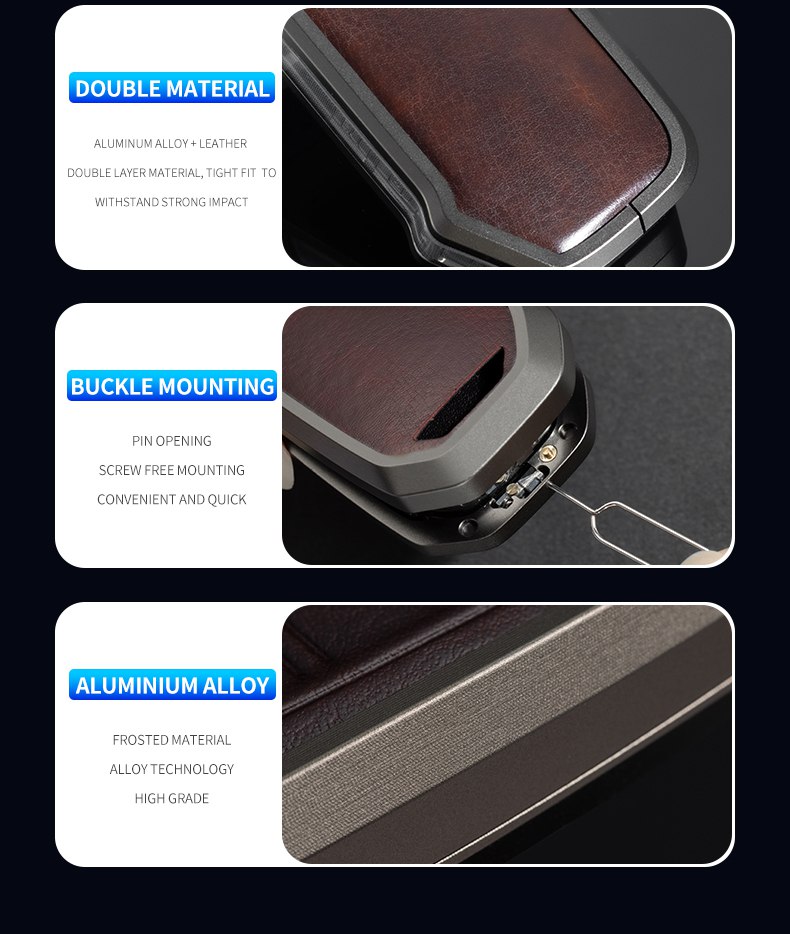 Kia Facelift Keyless (4 Button Key) Exclusive Aluminium Alloy Leather 2.0 Keycase with Holder & Rope Chain