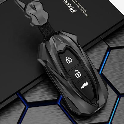 Suzuki 3 Button Key (Ciaz, S-Cross, Vitara) Premium Batman Metal Alloy Keycase with Holder & Rope Chain