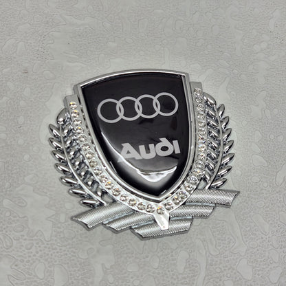 3D Owners Club v3.0 Car Metal Emblem Badge Sticker Decal (Silver) 8.3 x 8 cm
